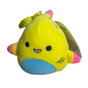 Gilberto Yellow Shark Squishmallow Keychain